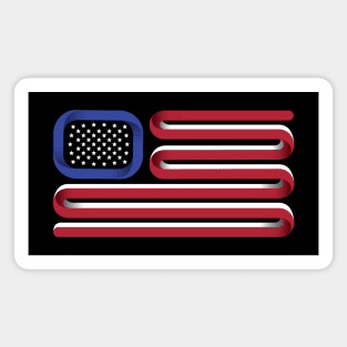 United States Flag Strips Magnet